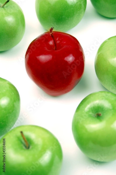 Obraz red among green - vertical