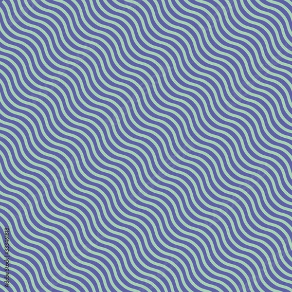 Fototapeta Line Wavy Blue Pattern. Vector illustration