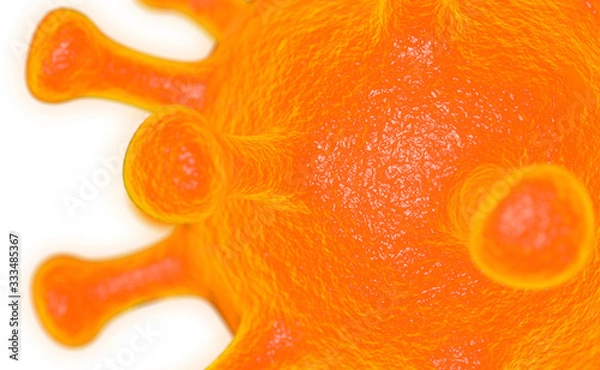 Obraz Coronavirus Covid-19 virus close up 3d rendering