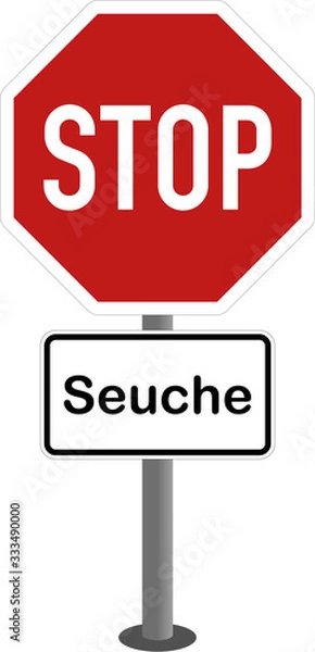 Obraz Stop - Seuche