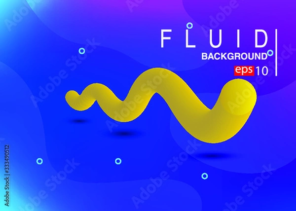 Obraz abstract gradients fluid sound wave 3d