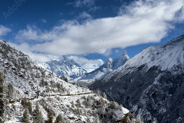 Obraz himalaia mountains in winter