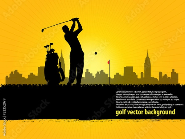 Fototapeta golfer background 2