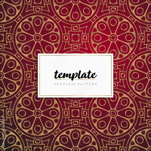 Fototapeta Background mandala seamless pattern vector