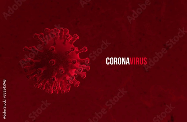 Obraz Coronavirus red backgrpund