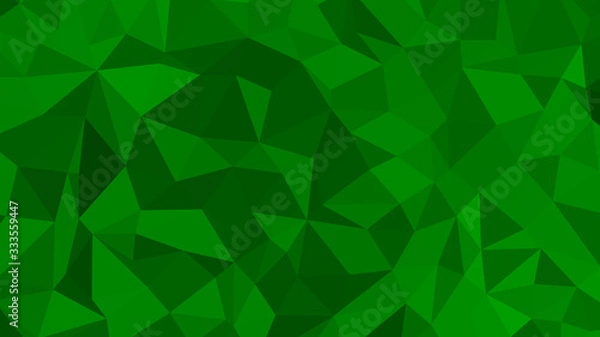 Obraz Abstract polygonal background. Modern Wallpaper. Web Green vector illustration