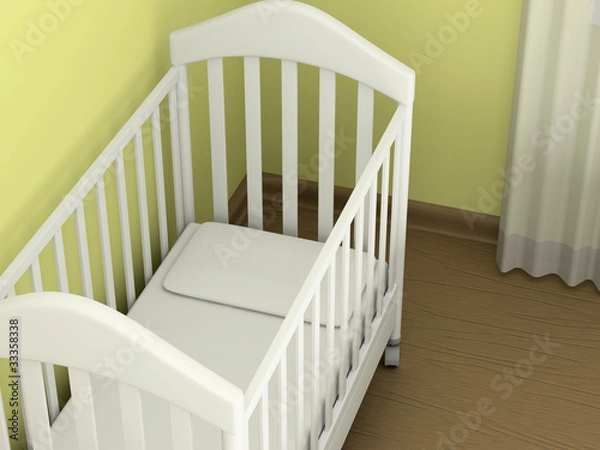 Fototapeta White cot