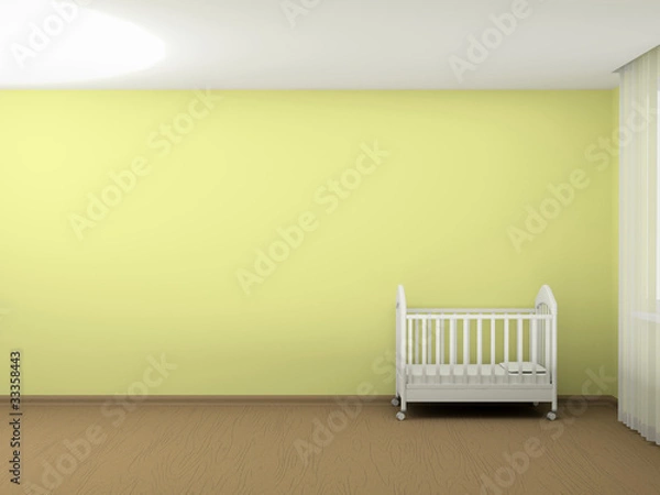 Fototapeta White cot