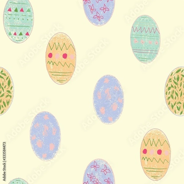 Obraz pastel Easter egg seamless vector pattern