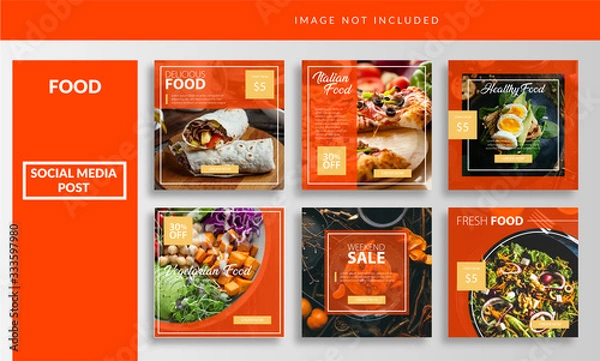 Obraz Social media insta feed post template