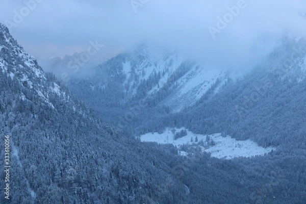 Obraz misty mountain