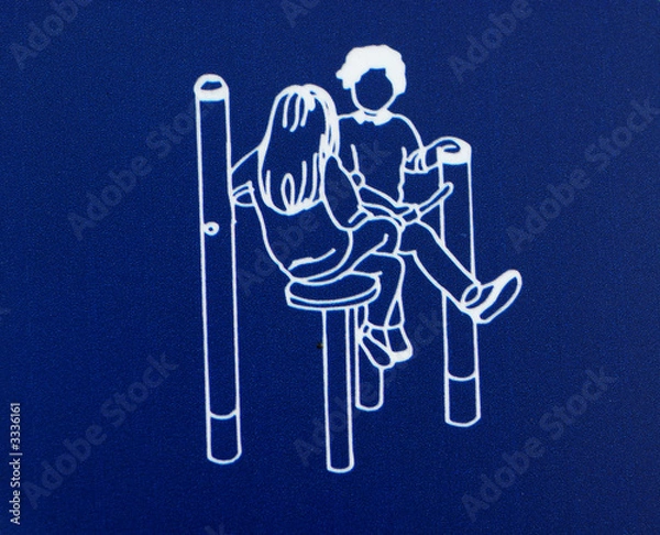 Fototapeta exercise instruction in the parks