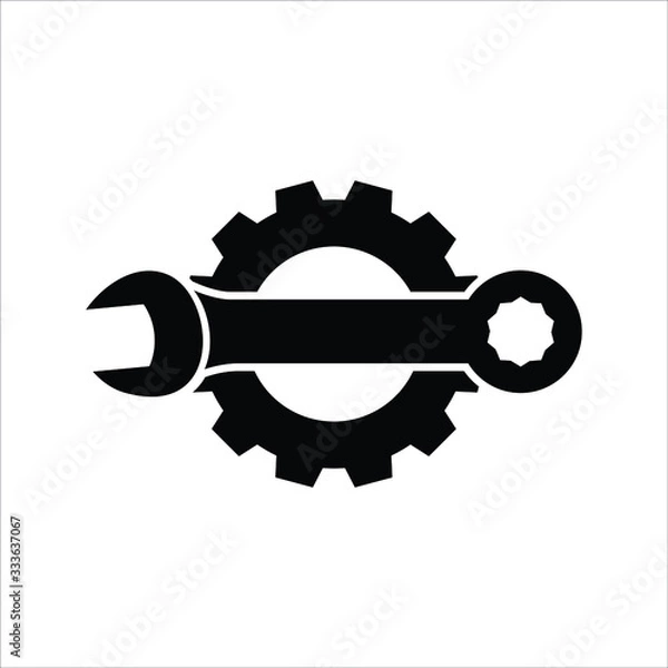 Obraz Wrench key icons set. Simple set of wrench key vector icons for web design on white background