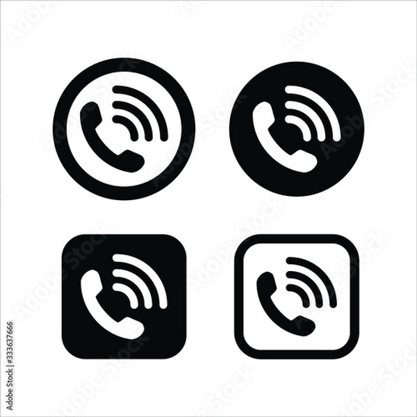 Obraz Phone icon isolated on white background. Phone icon in trendy design style.