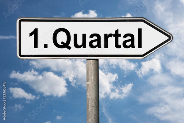 Obraz Wegweiser 1. Quartal