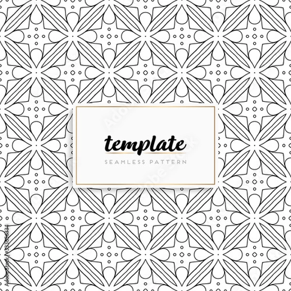 Fototapeta Background mandala seamless pattern vector