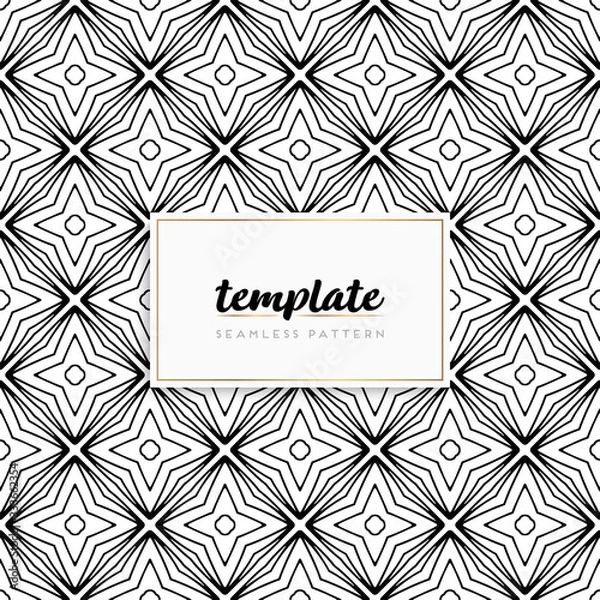 Fototapeta Background mandala seamless pattern vector