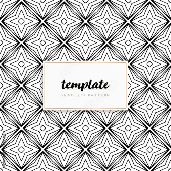 Fototapeta Background mandala seamless pattern vector