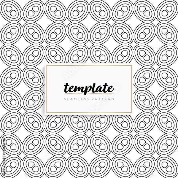 Fototapeta Background mandala seamless pattern vector