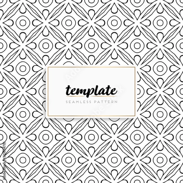 Fototapeta Background mandala seamless pattern vector