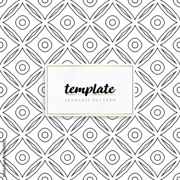 Fototapeta Background mandala seamless pattern vector