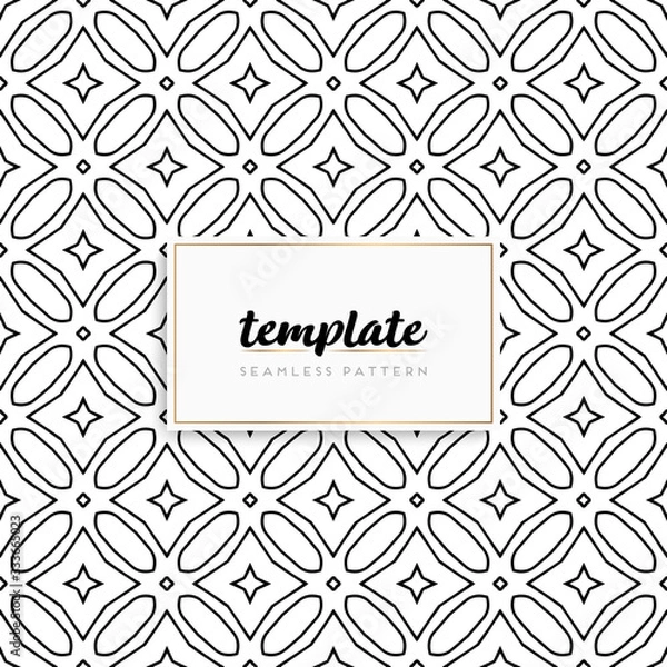 Fototapeta Background mandala seamless pattern vector
