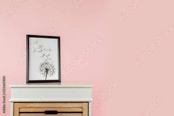 Fototapeta einfarbiger, minimalistischer Hintergrund für Website oder Cover
