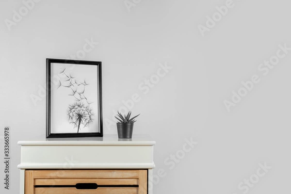 Obraz einfarbiger, minimalistischer Hintergrund für Website oder Cover