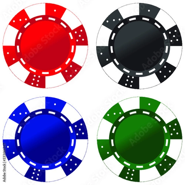 Fototapeta Poker Chips