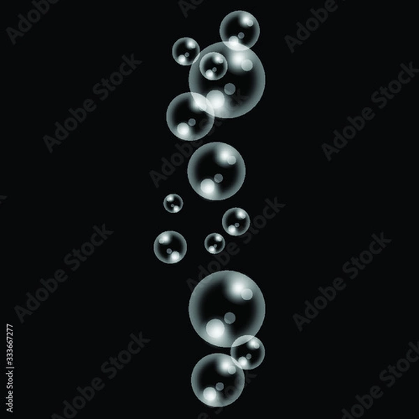 Obraz Transparent Bubble Cluster