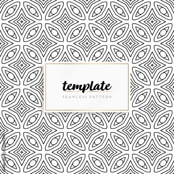 Fototapeta Background mandala seamless pattern vector