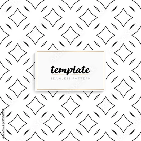 Fototapeta Background mandala seamless pattern vector