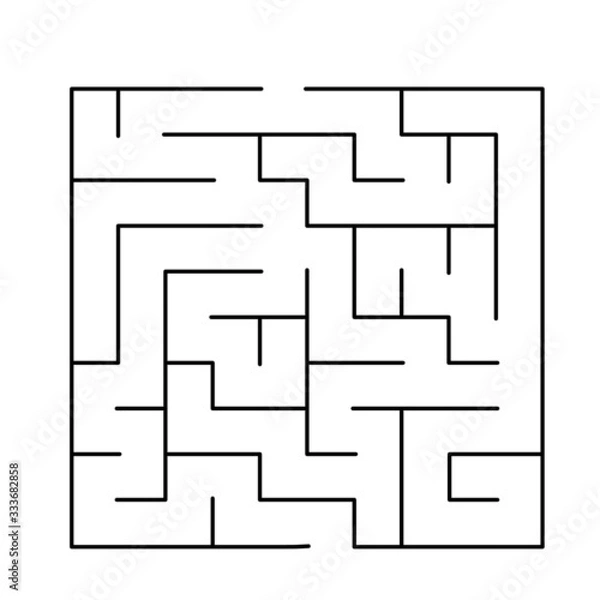 Obraz 10x10 rectangular maze with no solution