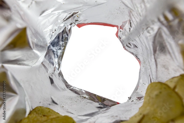 Obraz Creative angle concept inside a bag of chips