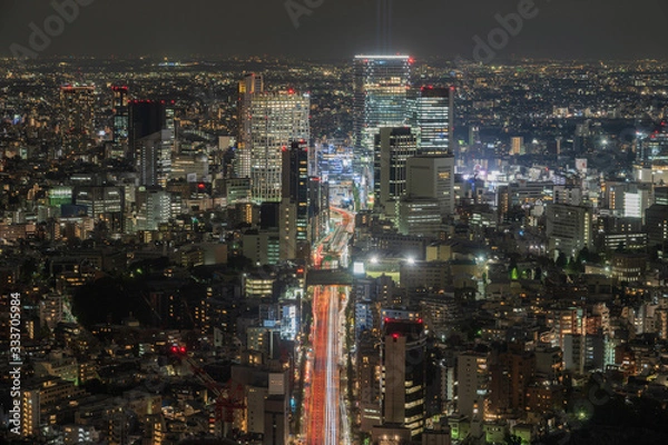 Fototapeta 都会を見下ろす