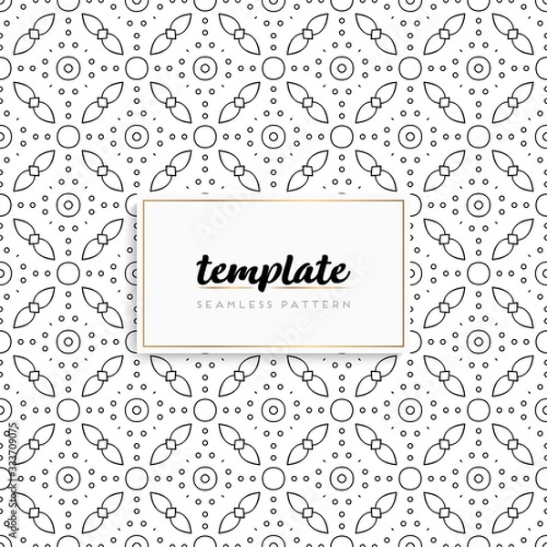 Fototapeta Background mandala seamless pattern vector