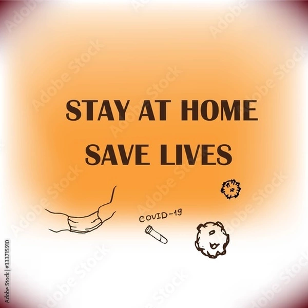 Fototapeta A motivative moto with decorative elements