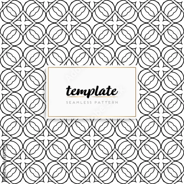 Fototapeta Background mandala seamless pattern vector