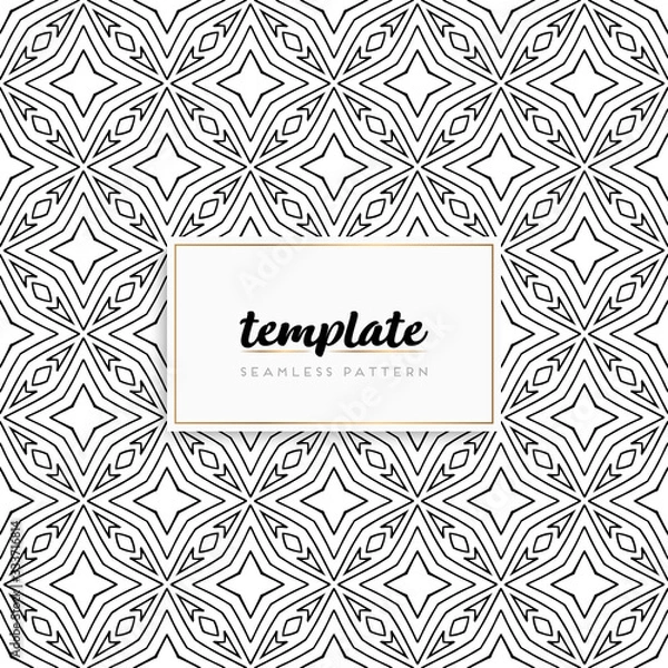 Fototapeta Background mandala seamless pattern vector