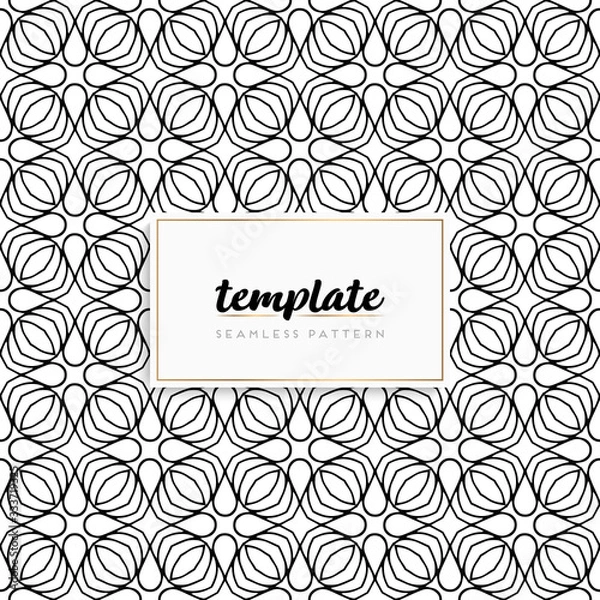 Fototapeta Background mandala seamless pattern vector