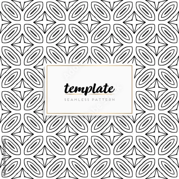 Fototapeta Background mandala seamless pattern vector