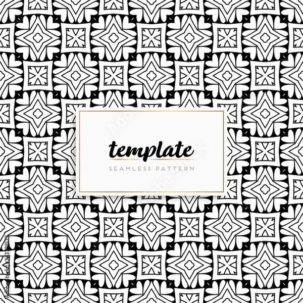 Fototapeta Background mandala seamless pattern vector