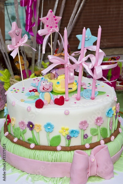 Obraz happy birthday cake