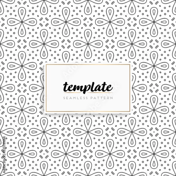 Fototapeta Background mandala seamless pattern vector