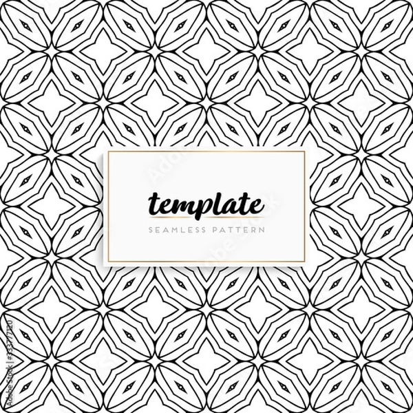 Fototapeta Background mandala seamless pattern vector
