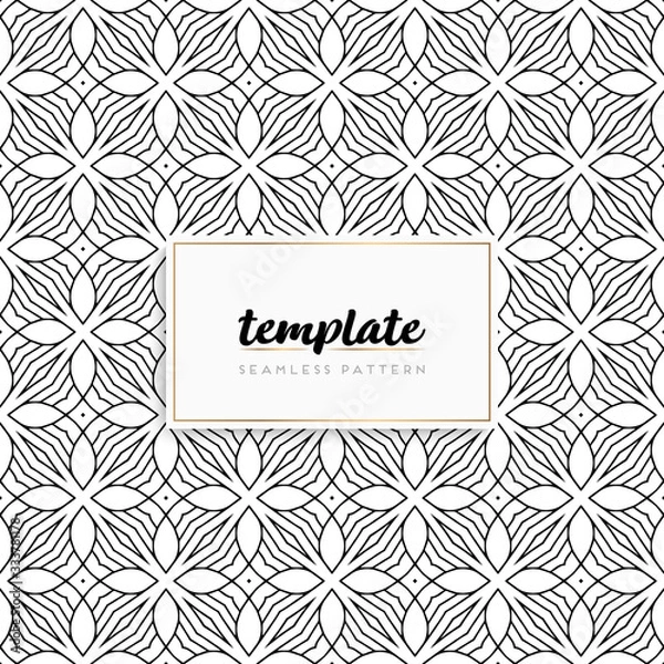 Fototapeta Background mandala seamless pattern vector