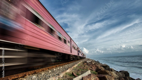 Obraz  the passing train