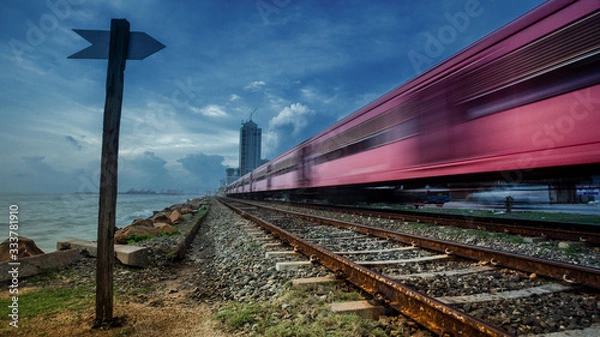 Obraz train on railway