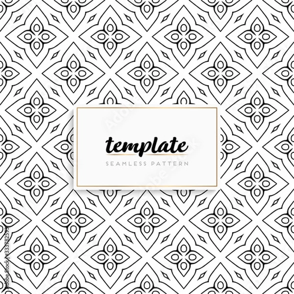 Fototapeta Background mandala seamless pattern vector