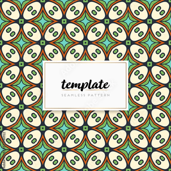 Fototapeta Background mandala seamless pattern vector